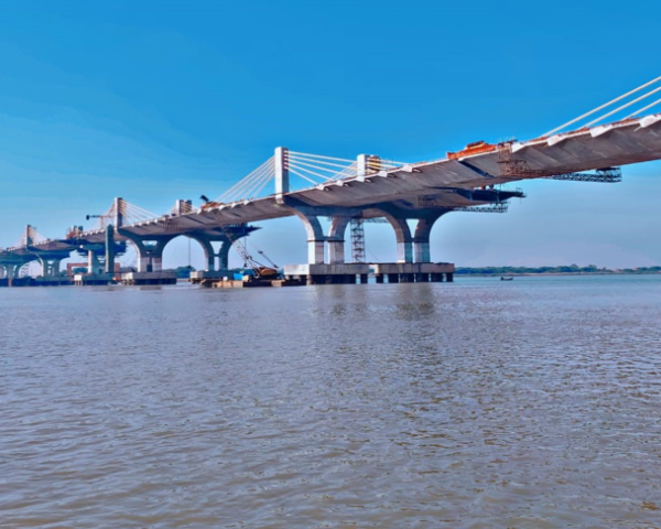 Bridge over River Narmada for Vadodara Kim Expressway