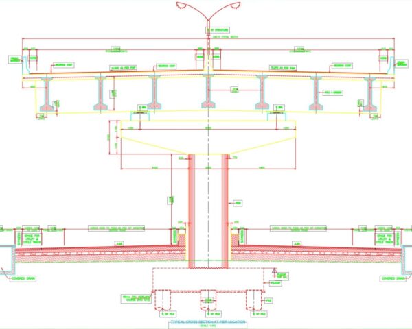 12320m Elevated Viaduct with 3 Ramps, Aroor, Kerala