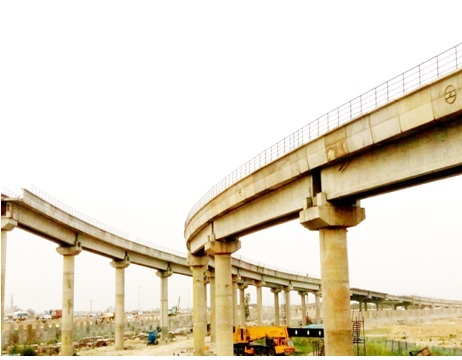 4.2 KM Elevated Metro Viaduct & Station at Mukundpur, New Delhi